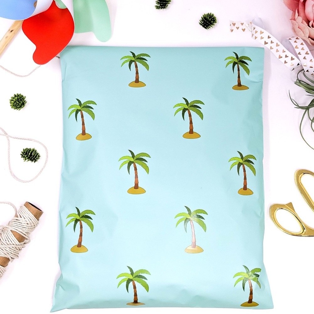50 10X13 Palm Tree Poly Mailers CLEARANCE - Picture 5 of 6